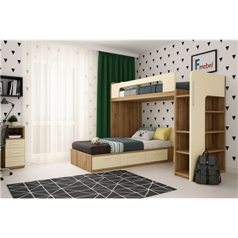 Двухъярусная кровать Гренландия Fmebel 90x200