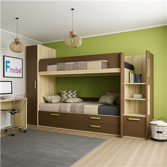 Двухъярусная кровать Джерба Fmebel 90x200