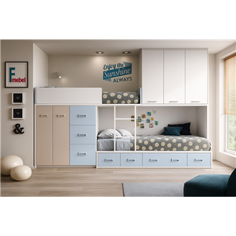 Двухъярусная кровать Берлингтон Fmebel