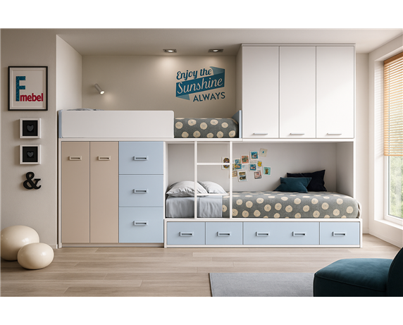 Двухъярусная кровать Берлингтон Fmebel