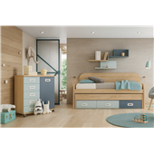 Кровать с дополнительным спальным местом Кливленд Fmebel 90x190