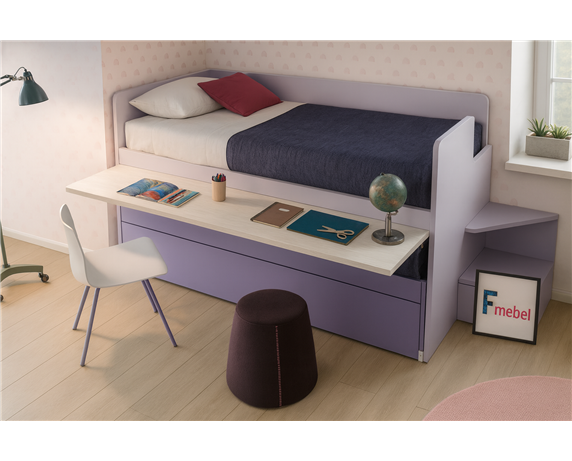 Кровать с дополнительным спальным местом Риверсайд Fmebel 80x190