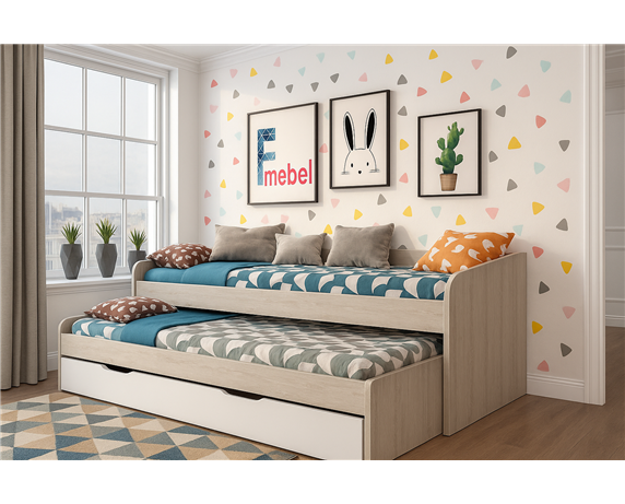 Кровать-диванчик с дополнительным спальным местом Корсика Fmebel 90x200