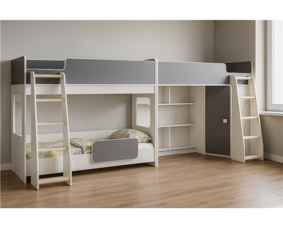 Кровать для троих детей Джексонвилл Fmebel 80x190