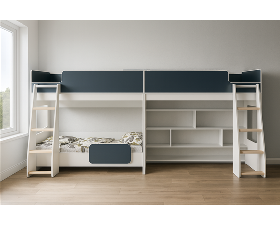 Кровать для троих детей Эль-Пасо Fmebel 80x190