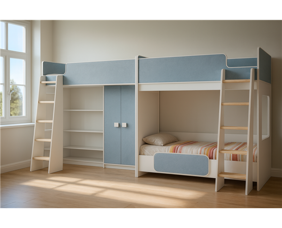 Кровать для троих детей Альбукерке Fmebel 80x190