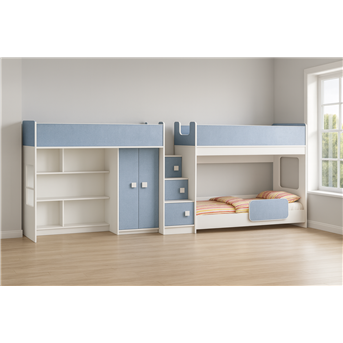 Кровать для троих детей Омаха Fmebel 80x190
