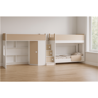 Кровать для троих детей Лексингтон Fmebel 80x190