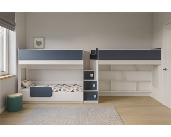 Кровать для троих детей Сент-Луис Fmebel 80x190