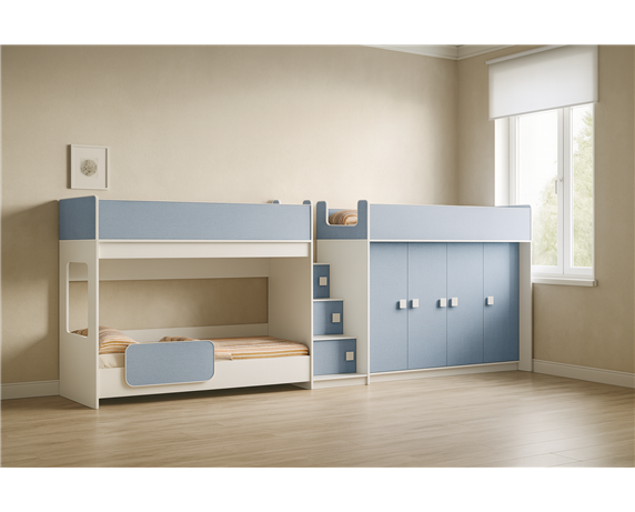 Кровать для троих детей Ноксвилл Fmebel 80x190