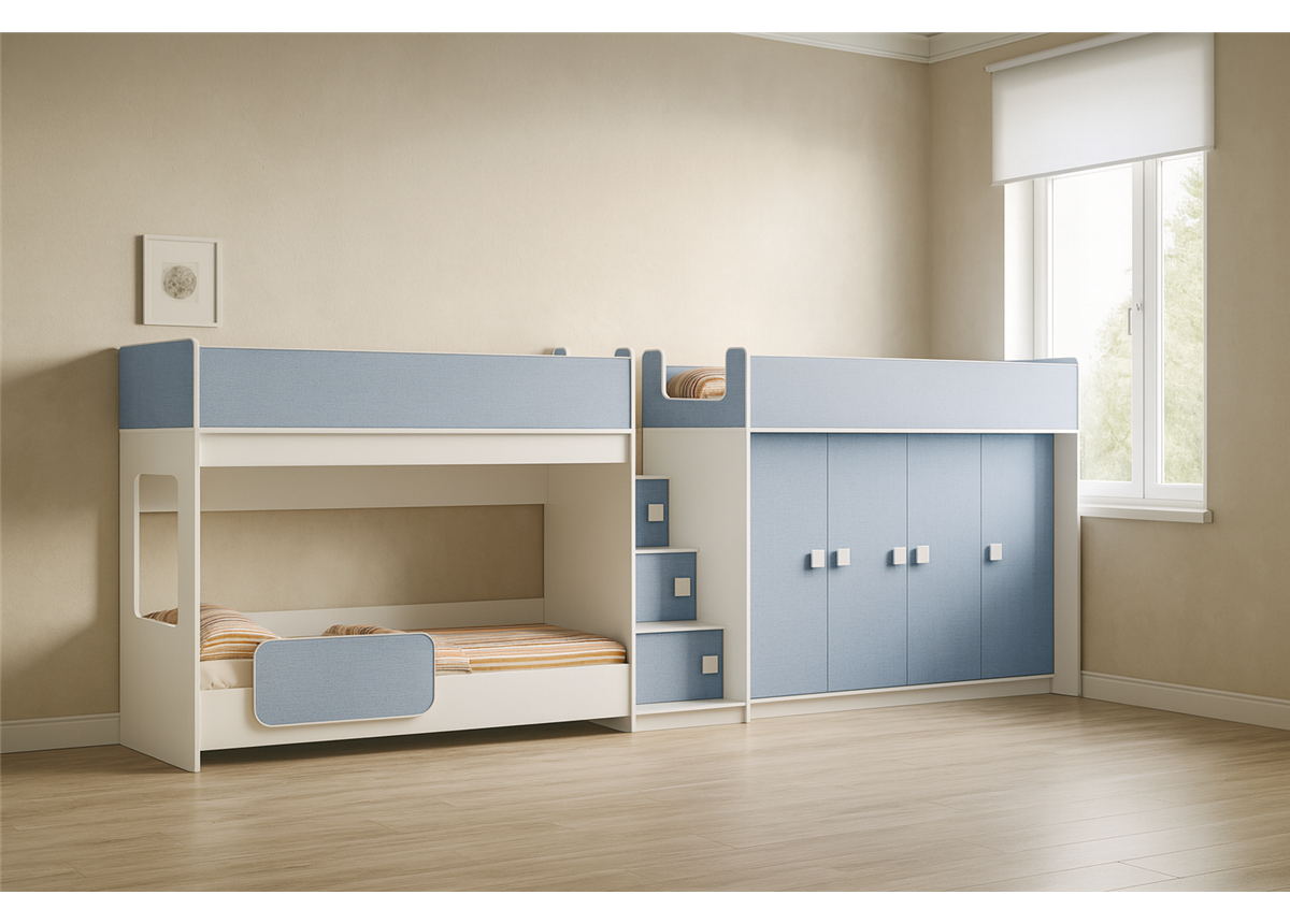 Кровать для троих детей Ноксвилл Fmebel 80x190