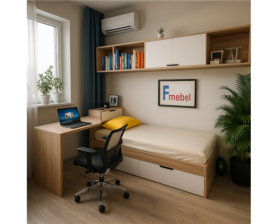 Кровать со столом Корнуолл Fmebel 