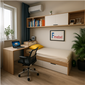 Кровать со столом Корнуолл Fmebel 