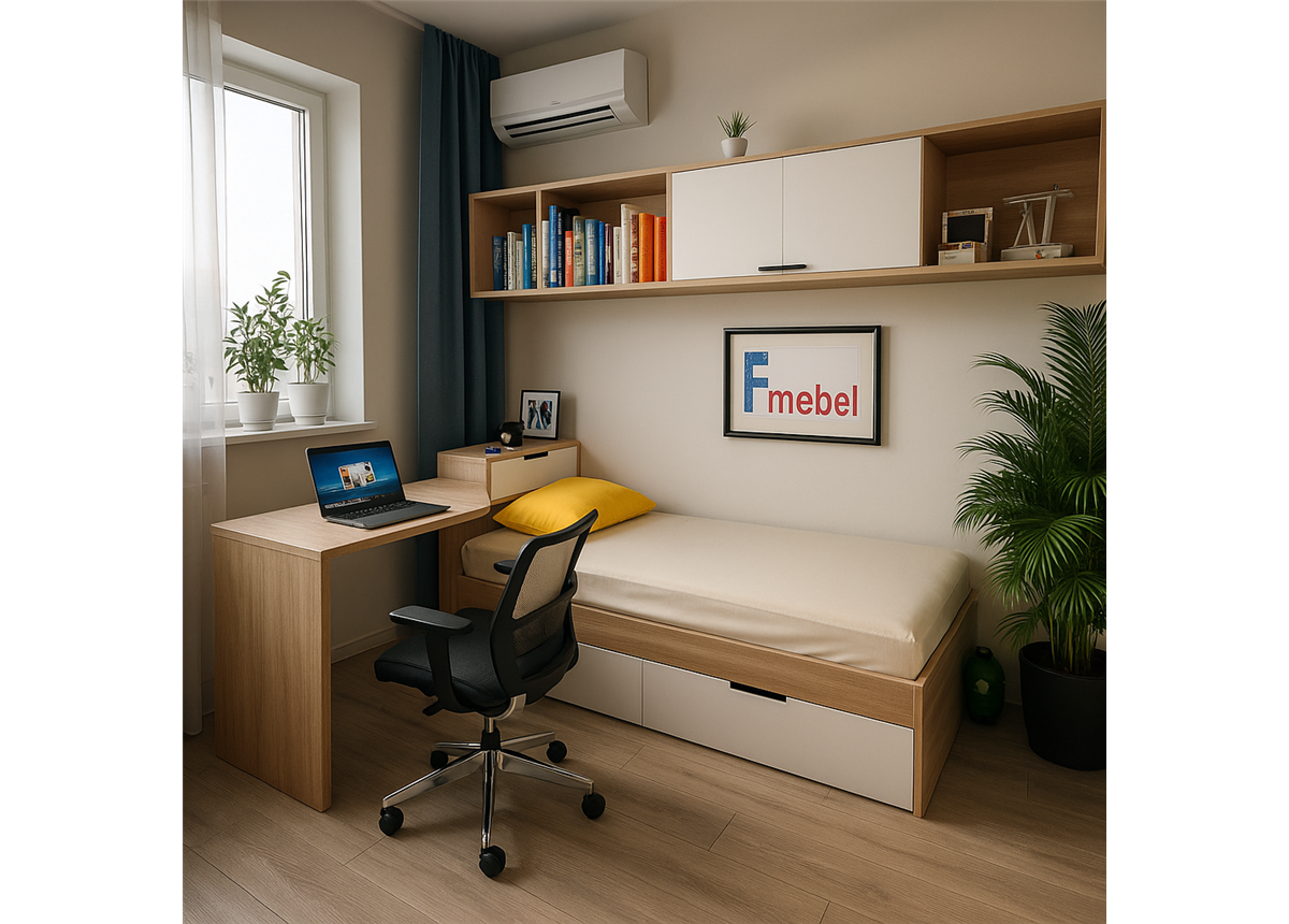 Кровать со столом Корнуолл Fmebel 