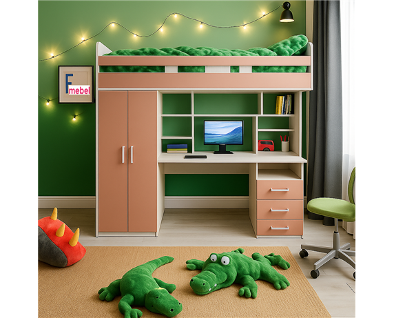 Кровать-чердак Манчестер Fmebel 80х190