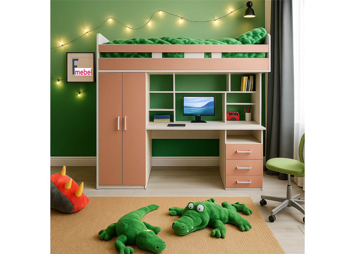 Кровать-чердак Манчестер Fmebel 80х200