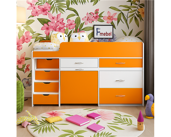 Кровать-чердак Франкфурт Fmebel 70х160