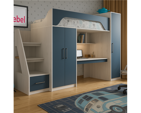 Кровать-чердак Сиэтл Fmebel 80х190