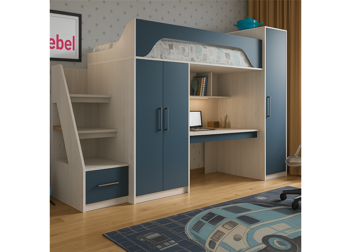 Кровать-чердак Сиэтл Fmebel 80х190