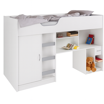 Кровать-чердак со столом Роттердам Fmebel