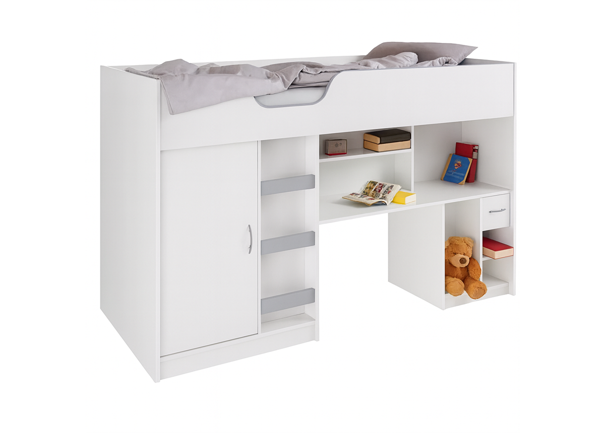 Распродажа Кровать-чердак со столом Роттердам Fmebel