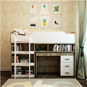 Кровать-чердак низкая Дюссельдорф Fmebel 