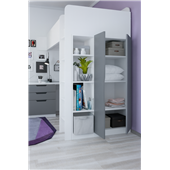 Кровать-чердак со столом Барбадос Fmebel 80х190