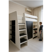 Кровать-чердак со столом Дакота Fmebel 80х190 Кровать-чердак со столом Дакота Fmebel 80х190