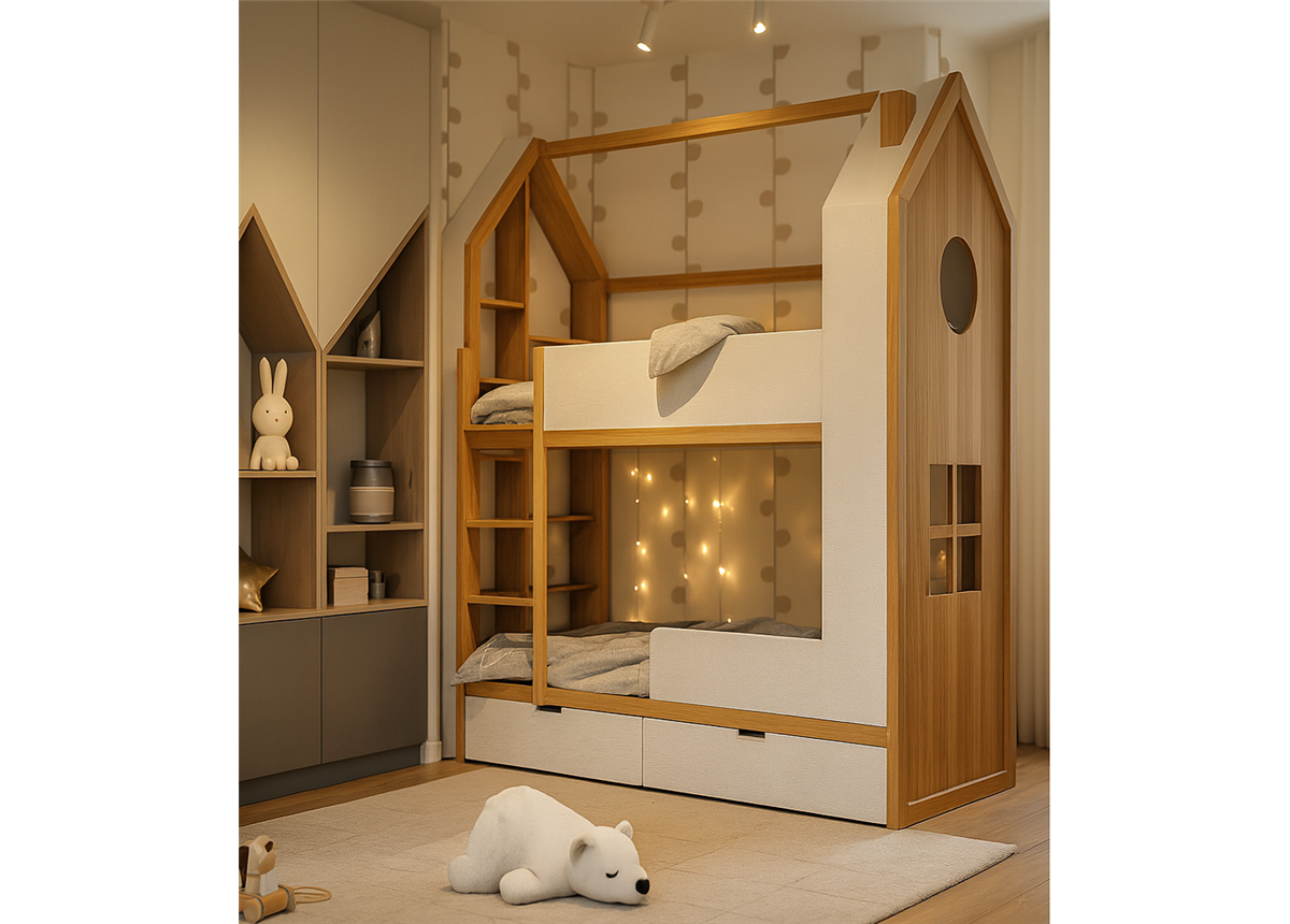 Двухъярусная кровать домик Тель-Авив Fmebel 