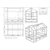 Кровать-домик Честерфилд Fmebel 
