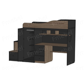 Кровать-чердак со столом Оттава-2 Fmebel