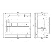 Двухъярусная кровать Басселтон-2 Fmebel
