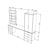 Робоче місце Хемілтон, ціна за 1 метр
