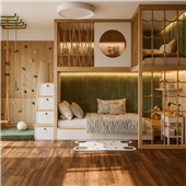 Двухъярусная кровать со спортивно игровой зоной Рига Fmebel