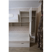 Двухъярусная кровать с дополнительным спальным местом Фарго Fmebel 80x190