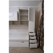 Двухъярусная кровать с дополнительным спальным местом Фарго Fmebel 80x190