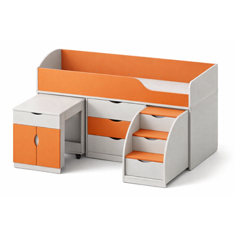 Распродажа Кровать-чердак со столом Вайоминг Fmebel 80х190 в комплектации стандарт+