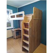 Кровать-чердак со столом Токио Fmebel 