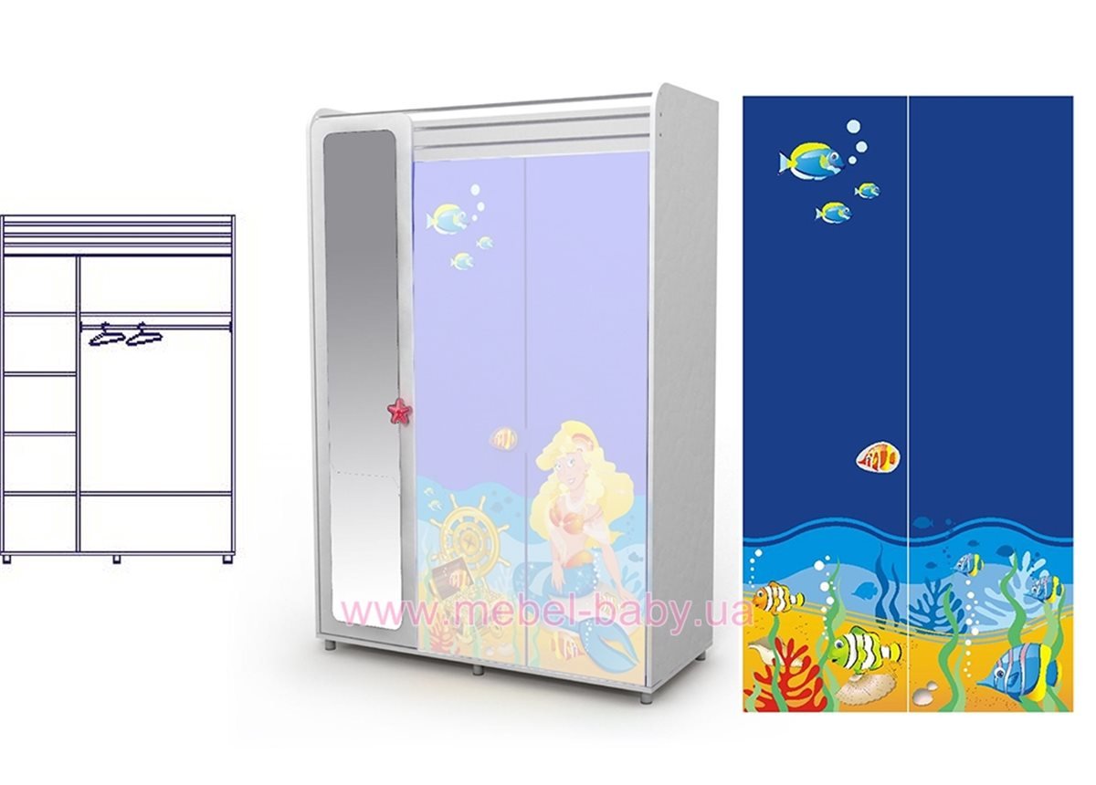 Трехдверный шкаф Od-03-3