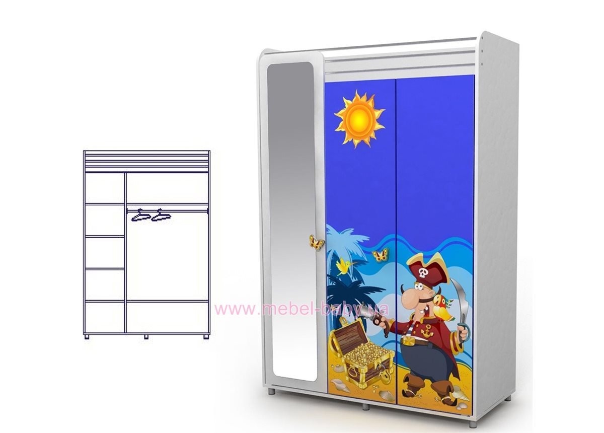 Трехдверный шкаф Od-03-1