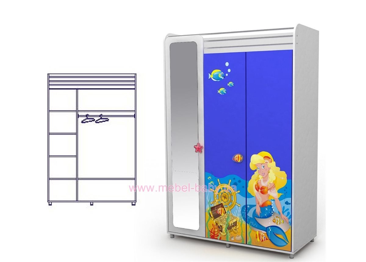 Трехдверный шкаф Od-03-2