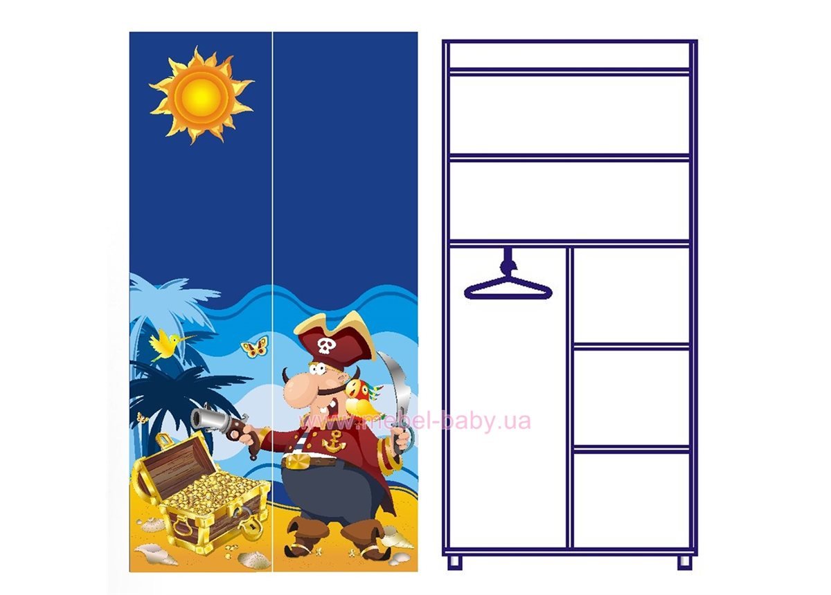 Двухдверный шкаф Od-02-4