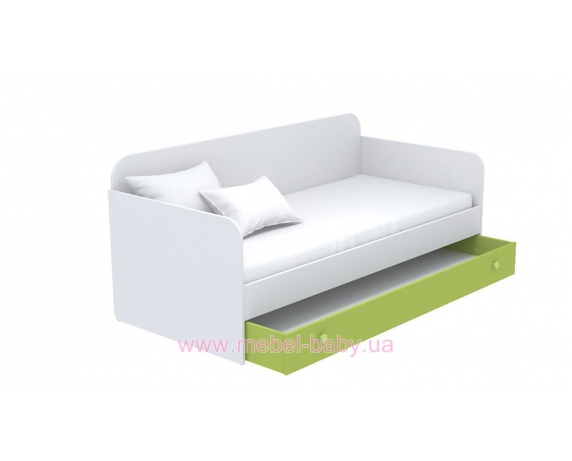Выдвижной ящик для кровати-дивана большой кв-13-4 Акварели Зеленые
