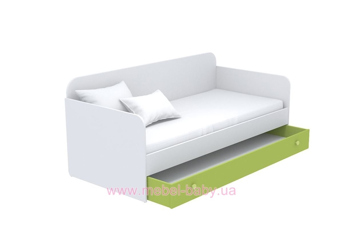 Выдвижной ящик для кровати-дивана большой кв-13-5 Акварели Зеленые