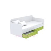 Выдвижной ящик для кровати-дивана маленький кв-15-3 Акварели Зеленые