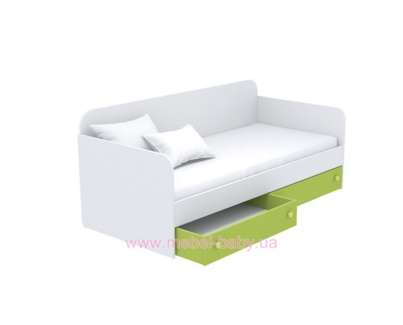 Выдвижной ящик для кровати-дивана маленький кв-15-5 Акварели Зеленые