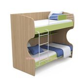 Двухъярусная кровать кв-12 Акварели Зеленые