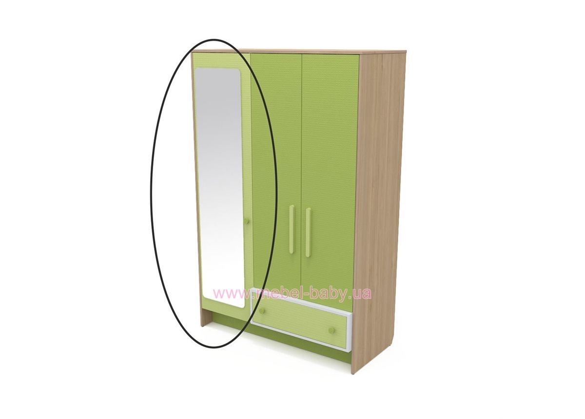 Зеркало к шкафу кв-07-3 Акварели Зеленые
