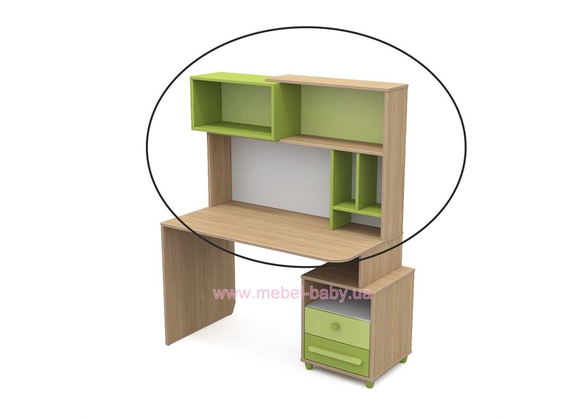 Надстройка к столу кв-09-1 Акварели Зеленые