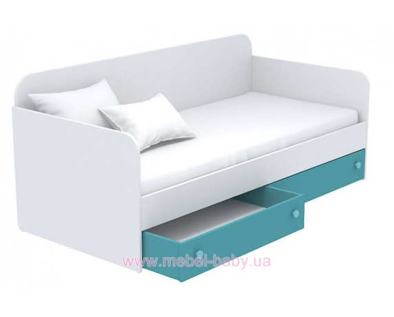 Выдвижной ящик для кровати-дивана маленький кв-15-3 Акварели Бирюзовые